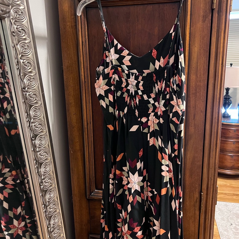 Gap Multicolor Geometric Pattern Dress - image 2